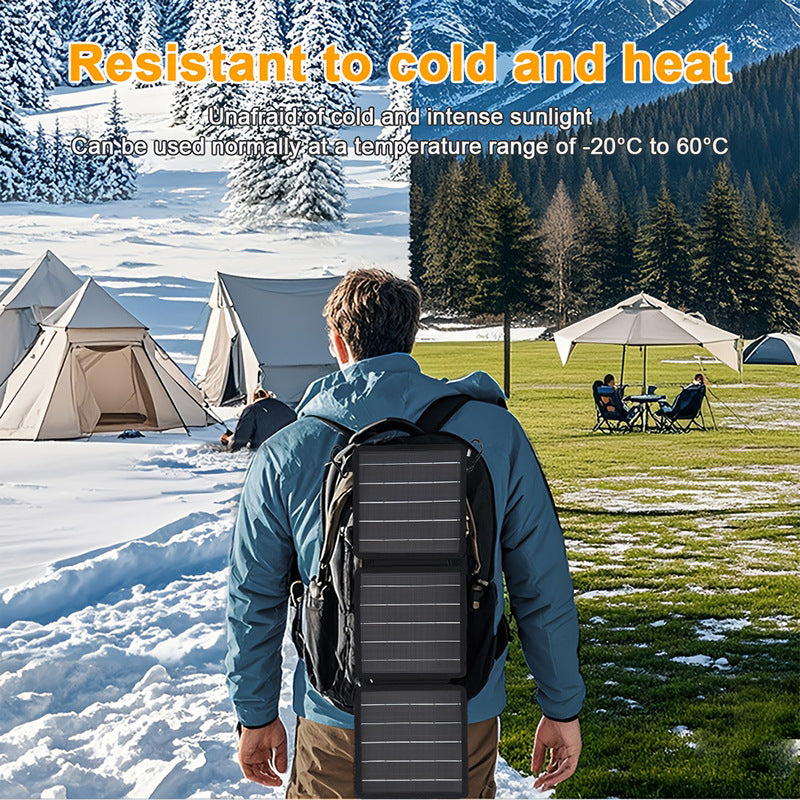 Factory Direct Sale 15W Monocrystalline 70% off Pack Dual Output Port Outdoor Portable Emergency Solar Charging Panel Waterproof Durable