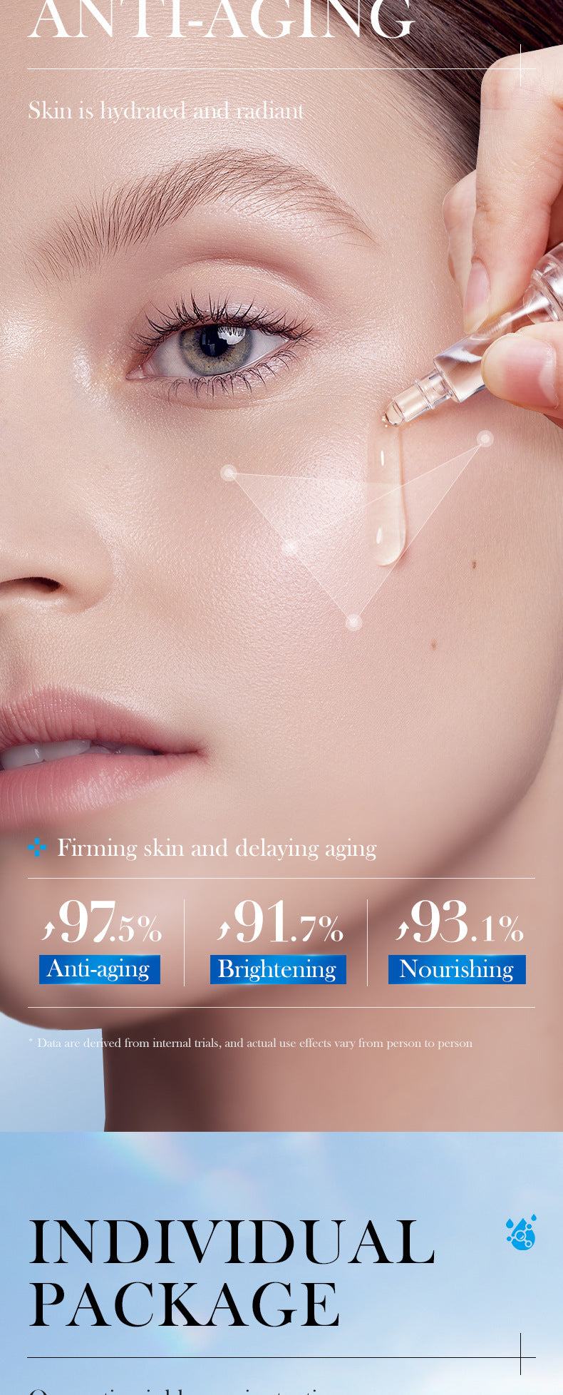 Cross-border Freeze-Dried Powder Combination Hydrating Moisturizing Skin Rejuvenation Nourishing Skin Freeze-Dried Powder Set Export Manufacturer Wholesale