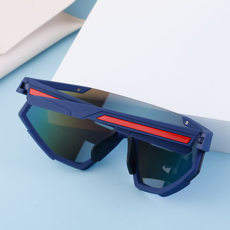 New Cycling Goggles for Women, UV Protection, One-Piece Large Frame Sunglasses, Outdoor Sports Colorful Integrated Sunglasses