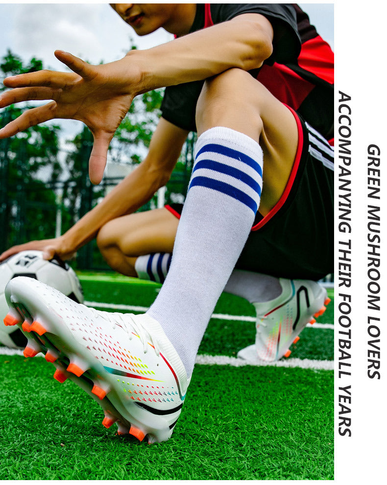 New Style Spike Soccer Shoes for Men, Students, Adults, Grass Training Long Spike Non-Slip Professional Competition Football Shoes