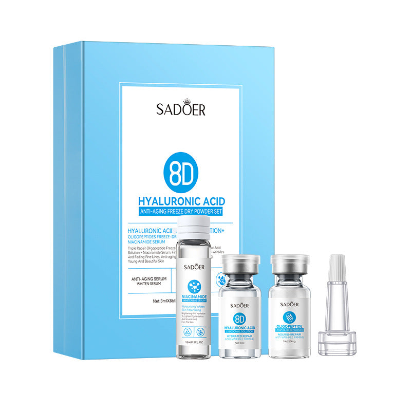 Cross-border Freeze-Dried Powder Combination Hydrating Moisturizing Skin Rejuvenation Nourishing Skin Freeze-Dried Powder Set Export Manufacturer Wholesale