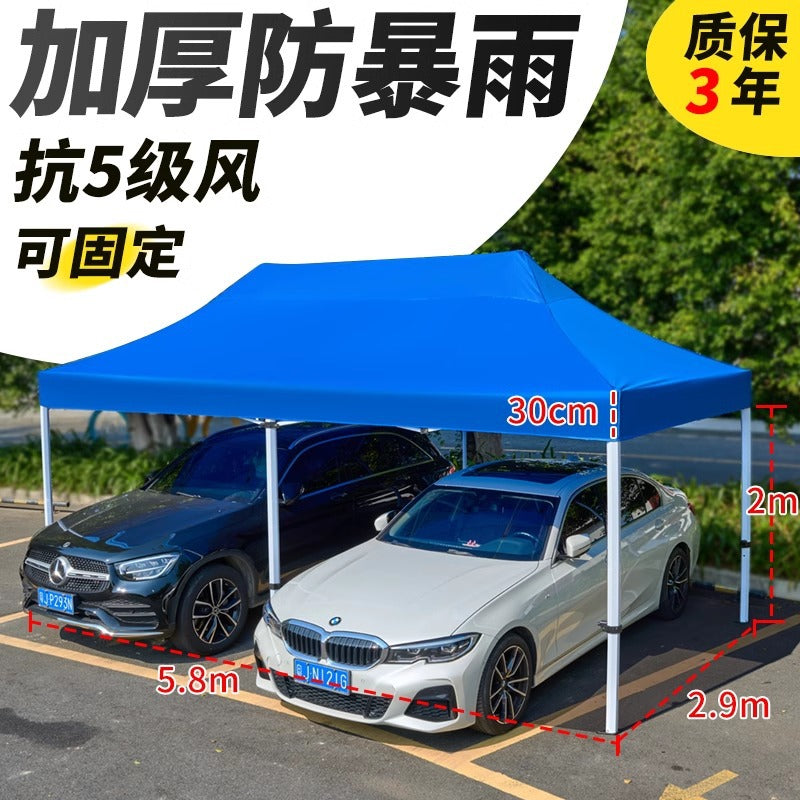 Sunshade Umbrella Sun Protection Stall Tent Large Outdoor Folding Large Umbrella Commercial Square Rain Shelter Courtyard