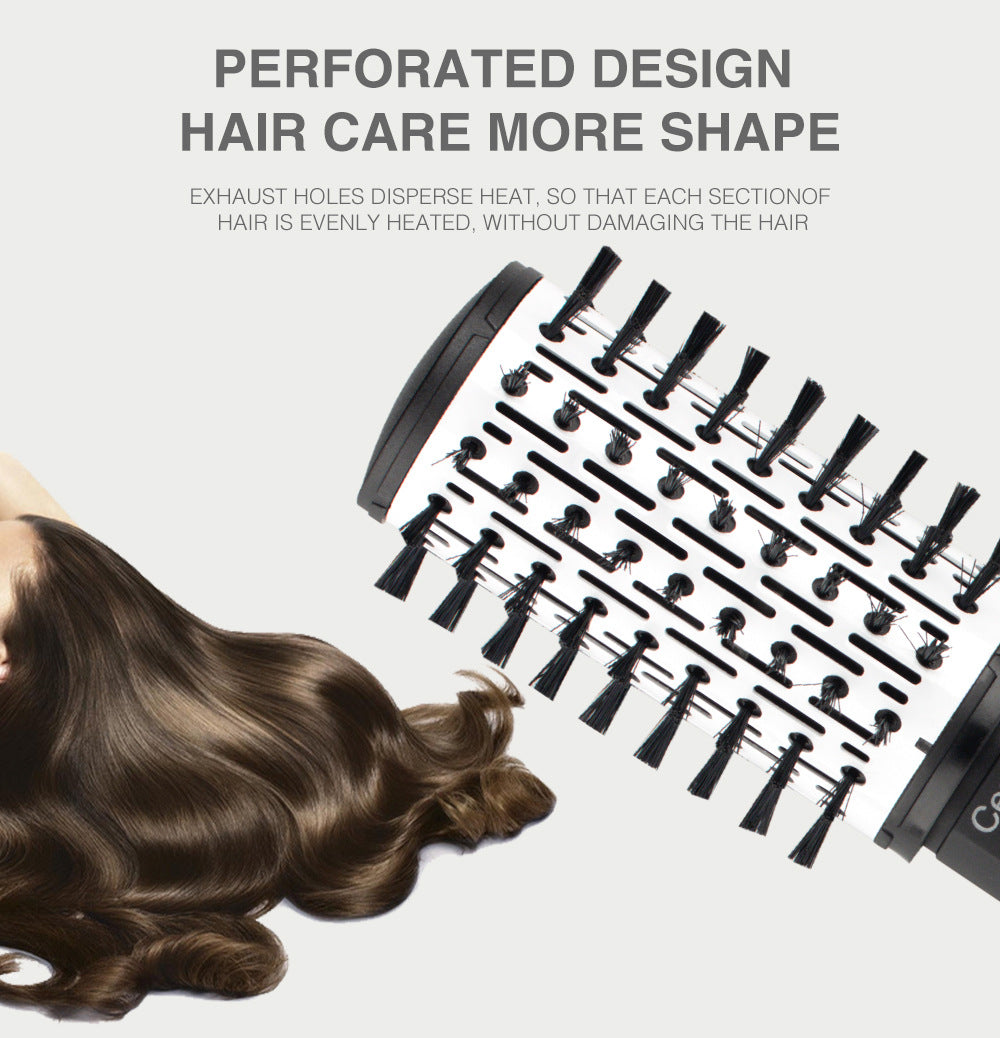 Multifunctional Curling Hair Dryer Comb Pear Flower Head High Power Household Hairdressing Styling Tool Set5