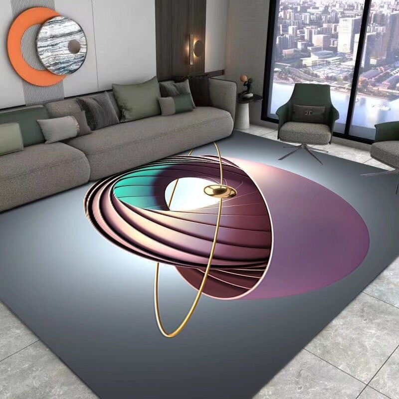 Carpet Resistant to Dirt Easy to Maintain Living Room Carpet Light Luxury Bedroom Non-Slip Crystal Velvet Carpet Bedside Warm Blanket