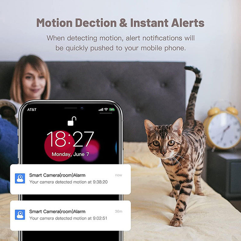 Smart Pet Monitoring Camera360Baby Care Remote Wireless HD Night Vision Panoramic Camera