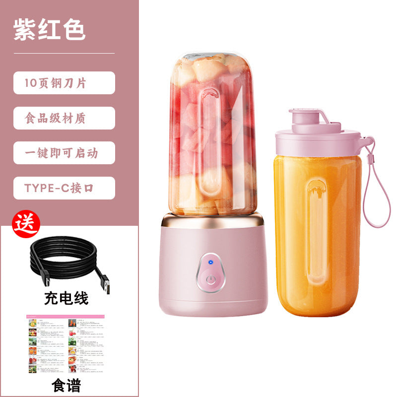 Electric New Portable Juicer Fruit Juice Maker Multifunctional Fruit and Vegetable Juicing Cup Small Mini Blender Cup