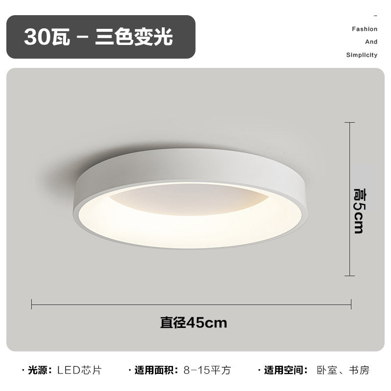 Master Bedroom Light Eye Protection Round Master Bedroom Light LED Ceiling Lamp Artistic Minimalist Full Spectrum Zhongshan Lighting Internet Celebrity Model