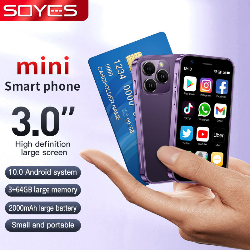 XS16All Netcom4G Mini Mobile Phone Ultra Small Pocket Four Core Android Smart Phone Google