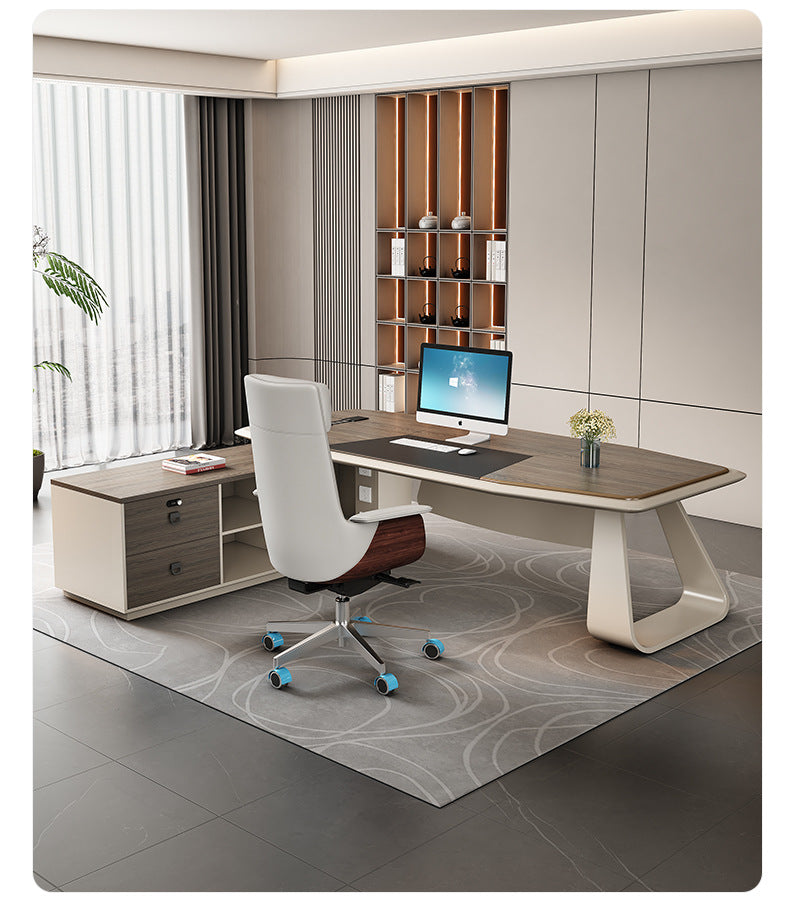 Office Desk Boss Desk Simple Modern Executive Desk Office Desk Office Chair Set Manager Desk President Desk