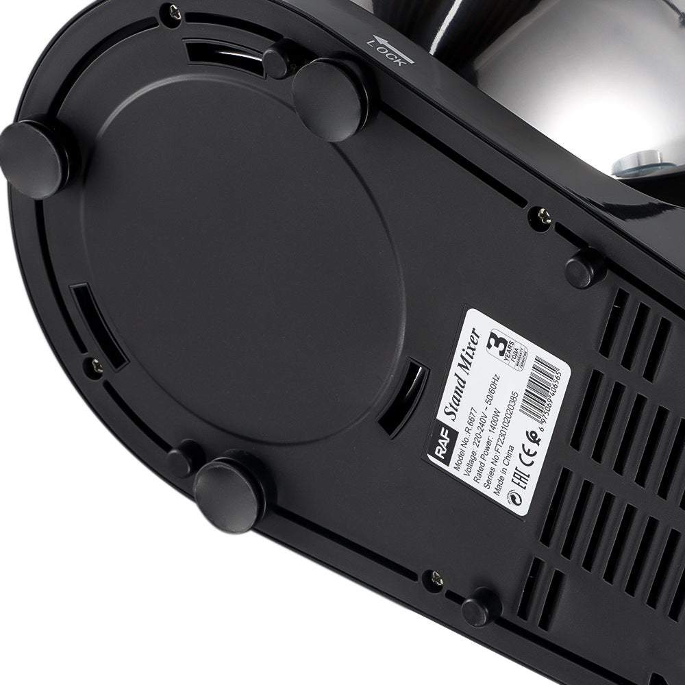 RAF European Standard Stainless Steel Bowl High-Power Dough Mixer Household Multi-Functional Chef Machine Dough Blender R.6677