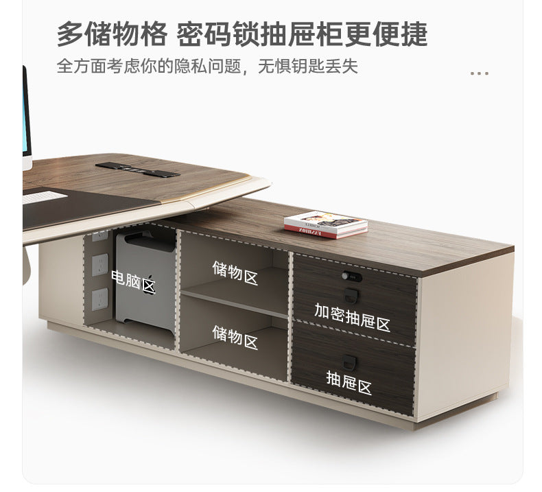 Office Desk Boss Desk Simple Modern Executive Desk Office Desk Office Chair Set Manager Desk President Desk