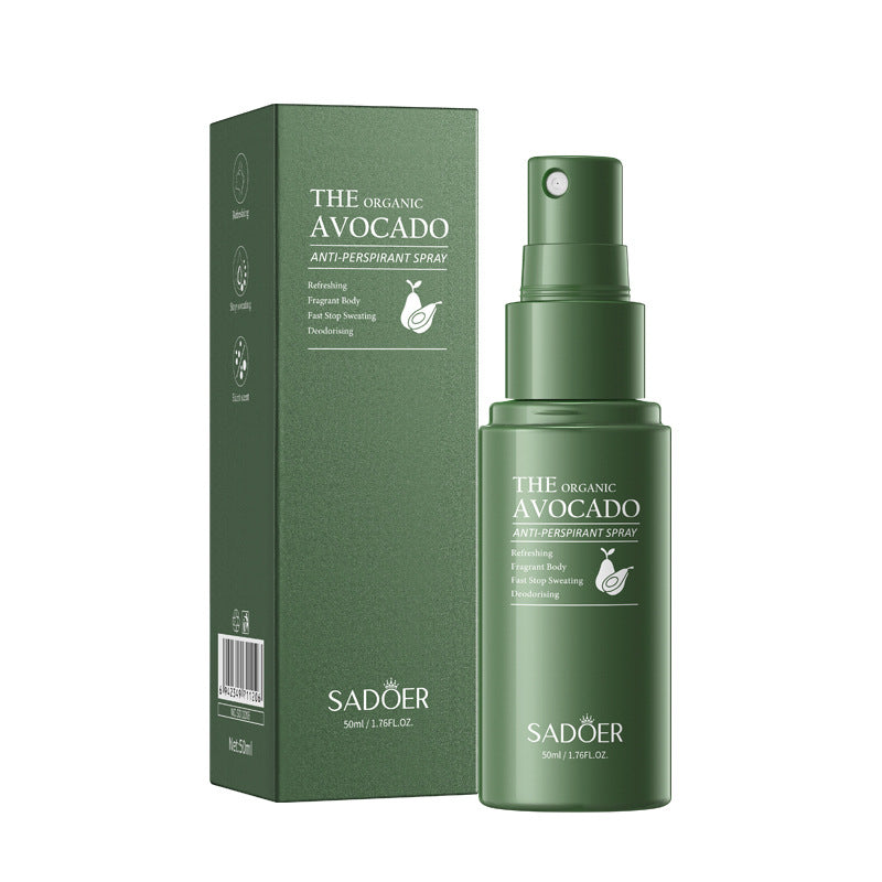 Avocado Perfume Antiperspirant Spray SADOER Deodorant Antiperspirant Portable Spray Cross-Border Wholesale