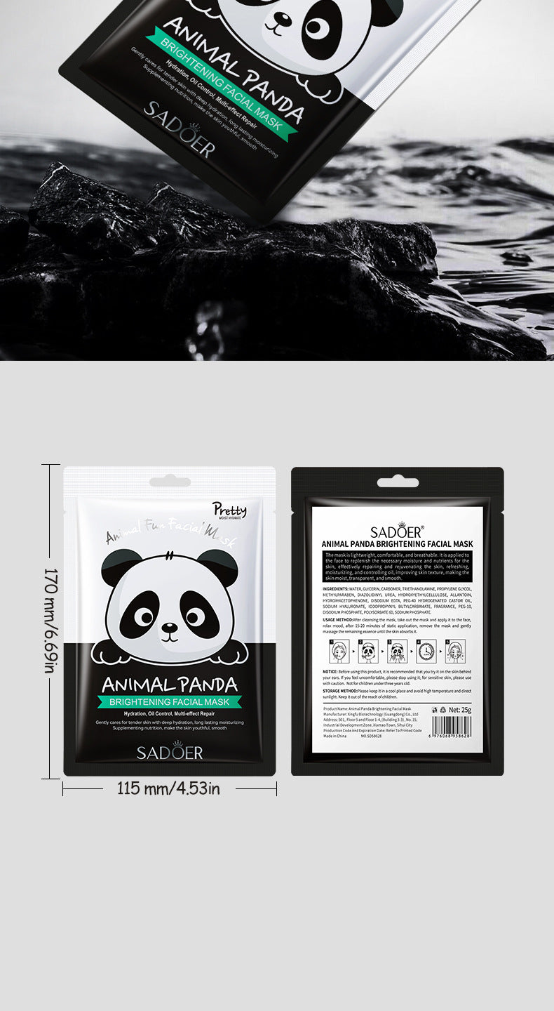 Full English Animal Pattern Mask25g SADOER Hydrating and Moisturizing Skin Care Tablets for  Wholesale