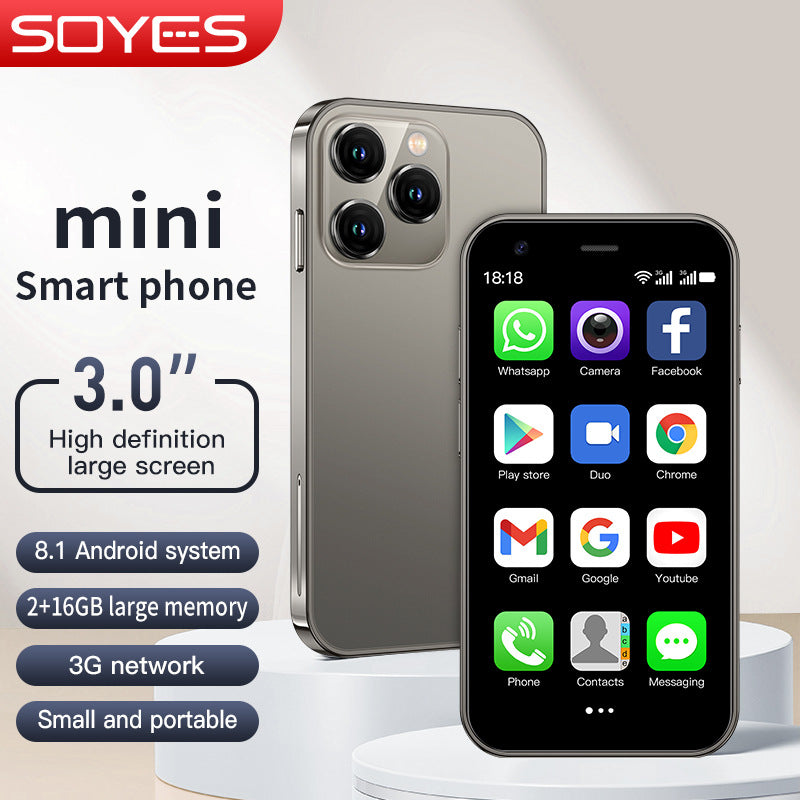 Hot Sale XS15 Mini Mobile Phone2+16G Ultra-small Pocket Android Smartphone Google Phone(Popular)