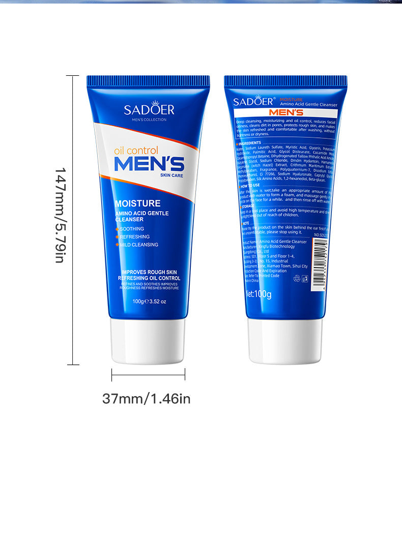 Amino Acid Gentle Cleanser SADOER Clean Face Clean Facial Cleanser Cross-Border Wholesale