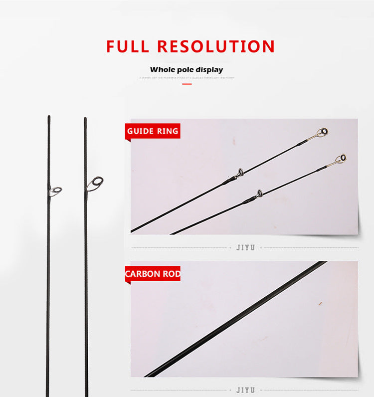 Wholesale Horse Mouth Rod Set ul Ultra-Soft Carbon Lure Rod Ultra-Light Straight Handle Solid Rod Tip Lure Fishing Rod