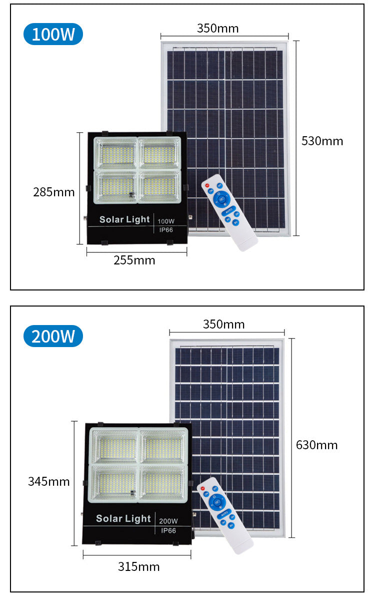 Wholesale Super Bright Waterproof Aluminum LED Solar Floodlights IP67 Rating Outdoor Courtyard Street Lights for Garden