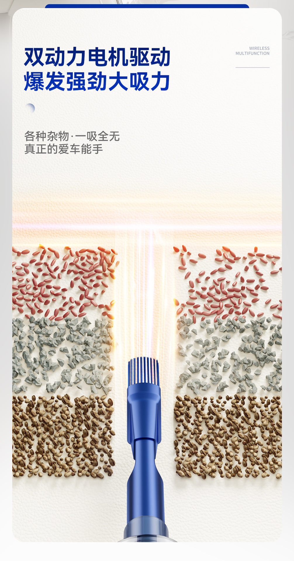 Home Use Small Rechargeable High-Power Car Handheld Vacuum Cleaner, Dual-Use Suction and Blowing, Strong Suction Wireless Car Vacuum Cleaner