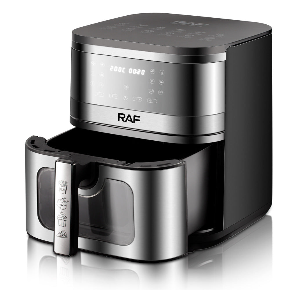 RAF European Standard US Standard Household Air Fryer Large Capacity Electronic Touchscreen Oil-Free Fries Electric Fryer8L