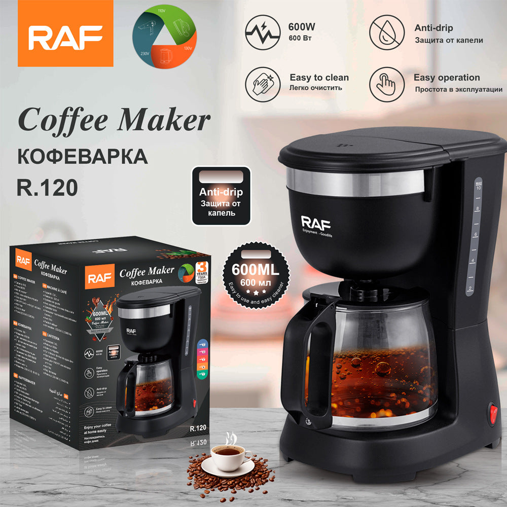 European Standard Coffee Maker Household Pot Drip Filter Insulated American Tea Office Tea Maker Fully Automatic Drip Coffee Maker