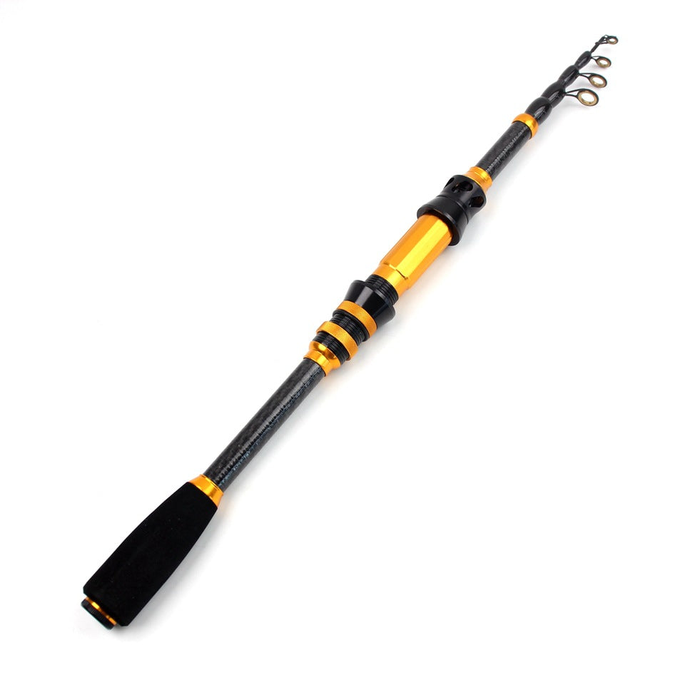 Manufacturer Wholesale New Short Section Sea Rod Carbon Fiber Telescopic Universal Fishing Rod Portable Lure Rod European and American Fishing Gear
