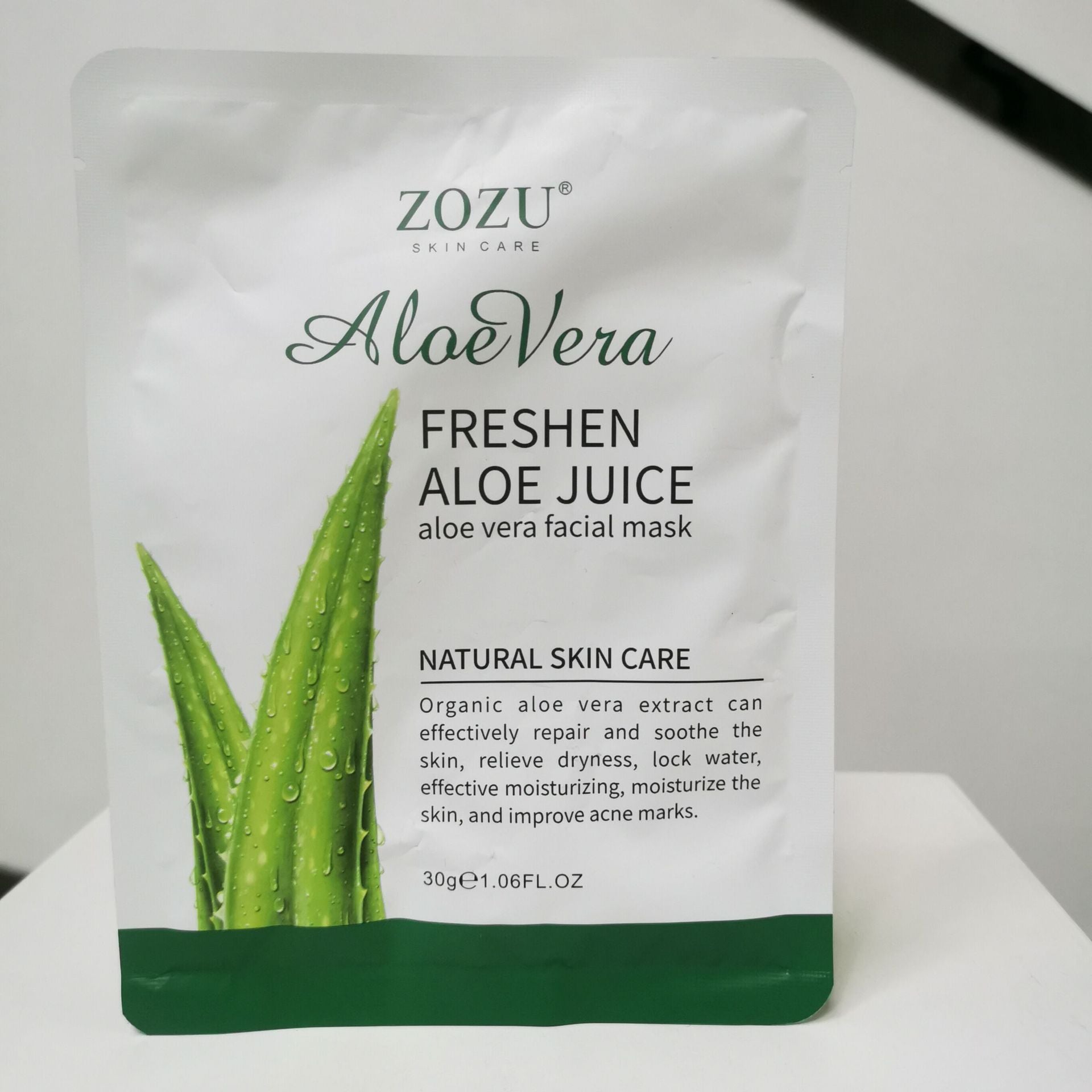 Honey Aloe Vera Mask ZOZU Hydrating Moisturizing Tablets  Cross-border Foreign Trade Skincare Wholesale