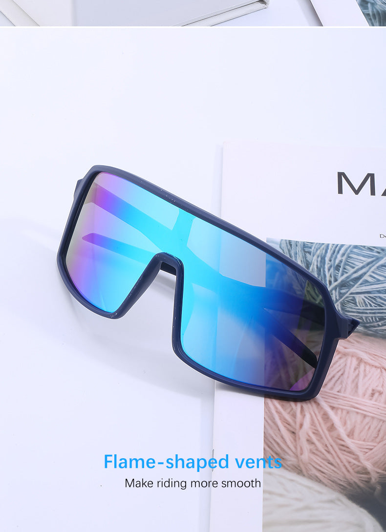 New Colorful Cycling Glasses for Men1998One-piece sunglasses European and American fashion outdoor sports sunglasses