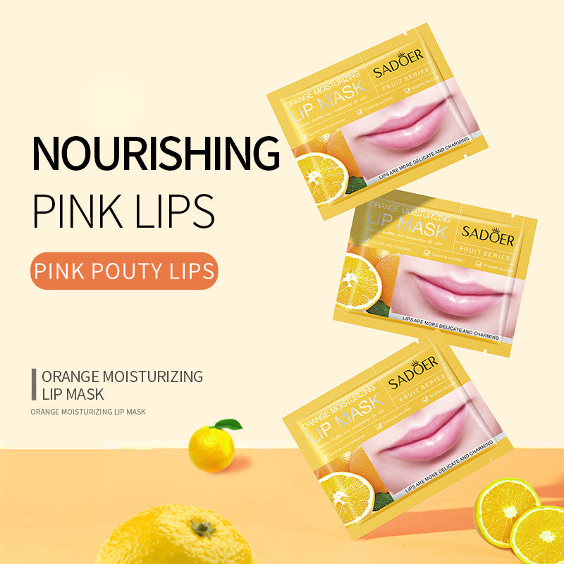 Orange Moisturizing Lip Mask SADOER Moisturizing lips anti-chapped lip mask cross-border foreign trade wholesale