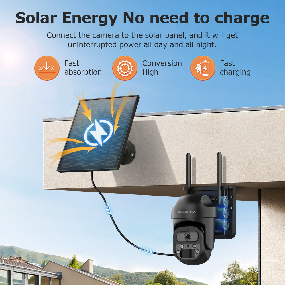 4G Solar Surveillance Camera Full Color Night Vision Network wif Low Power Gimbal Low Power Consumption Monitoring