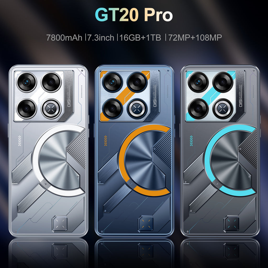 Platform Hot Sale GT20 Pro Intelligence5G Mobile Phone7.31-inch Screen Android16+1T Factory Price for Mobile Phones