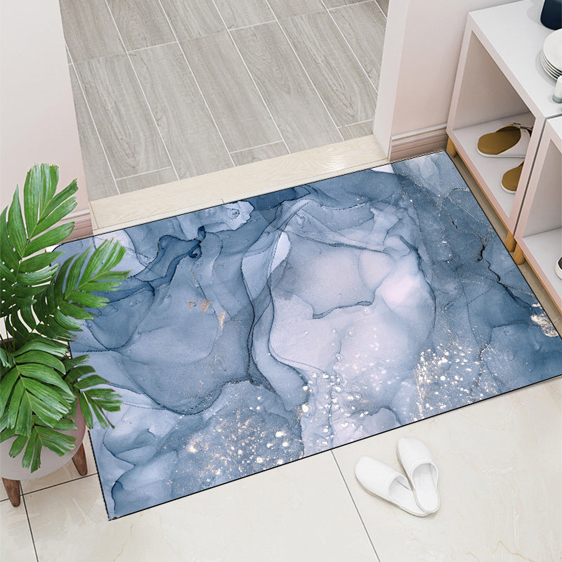 Geometric Abstract Entryway Non-Slip Mat Home Bathroom Doorway Water Absorption Soft Mat Easy to Clean Tech Cloth Entrance Mat