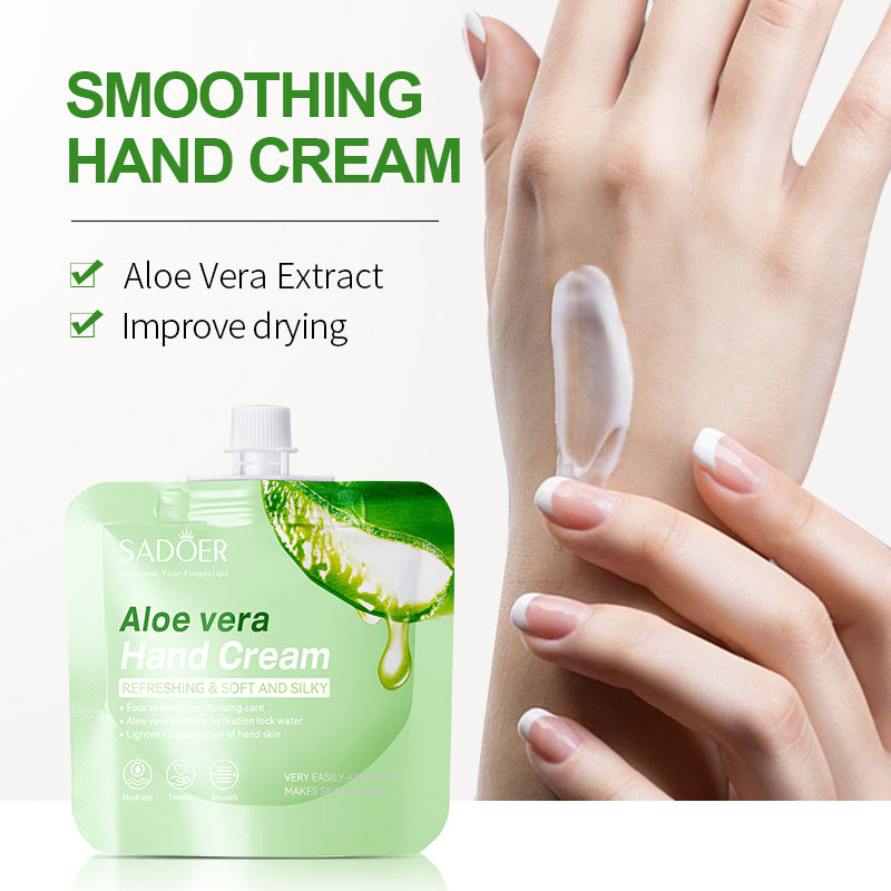 Full English Plant-Based Hand Cream in Sachet SADOER Avocado Aloe Vera Moisturizing Refreshing  Wholesale