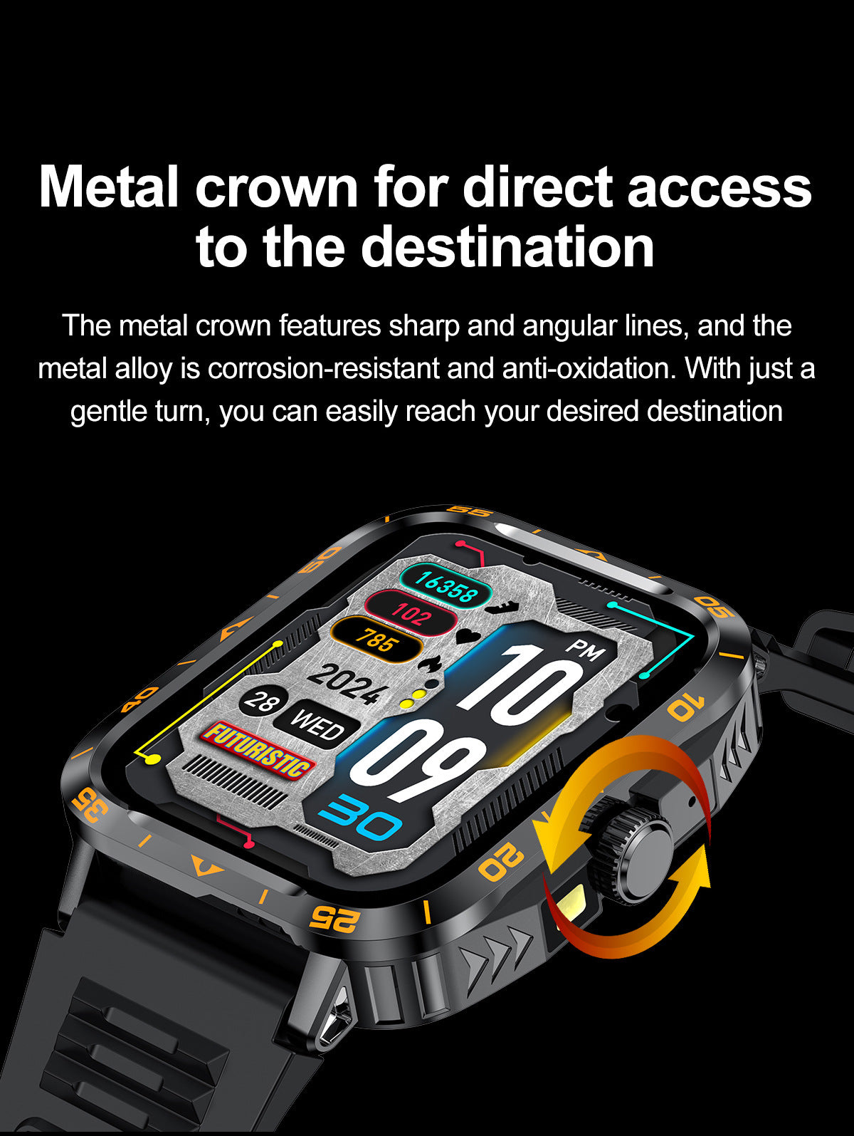 ZW59Smart Watch Bluetooth Call True Heart Rate Step Sleep Monitoring Blood Pressure Message Reminder Flashlight Sports