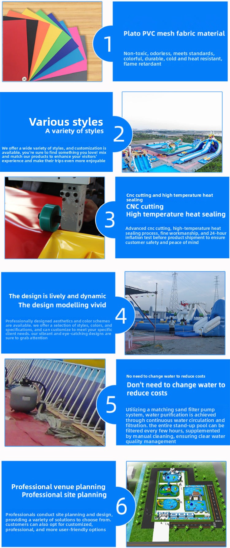 Inflatable Water Park Swimming Pool Pool Manufacturer Mobile Castle Equipment Bracket Breakthrough Slide Mobile Amusement