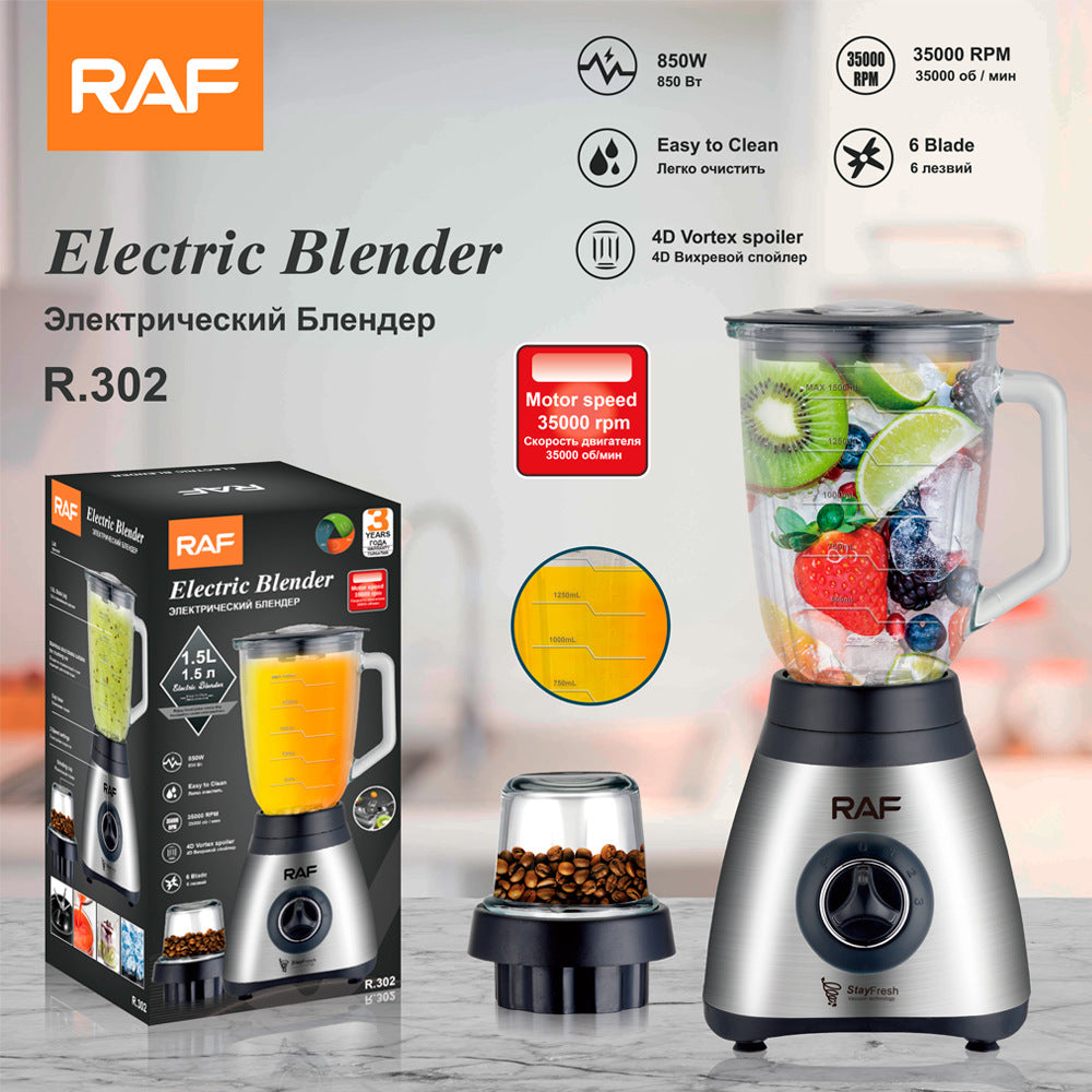 Blender1.5L Household Juice Blender Meat Grinder Electric Soybean Milk Maker Blender Coffee Grinder