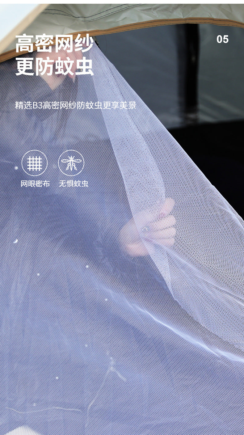 Automatic Outdoor Tent3-4Double2Single Person Household No-Assembly Children's Quick-Open Camping Shelter Sunproof Rainproof