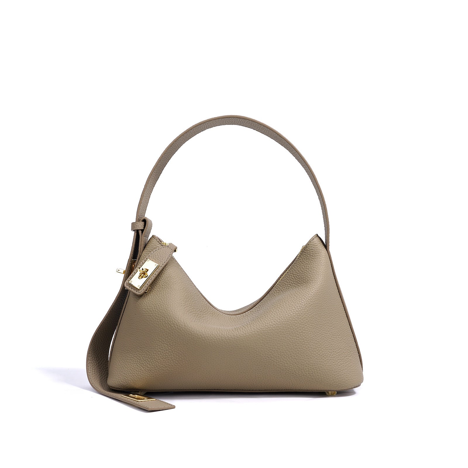 European and American High-End Luxury Handbag for Women, Niche Design, Underarm, Single Shoulder, Crossbody, Dumpling Shape, Genuine Leather, Cowhide, Pillow Bag
