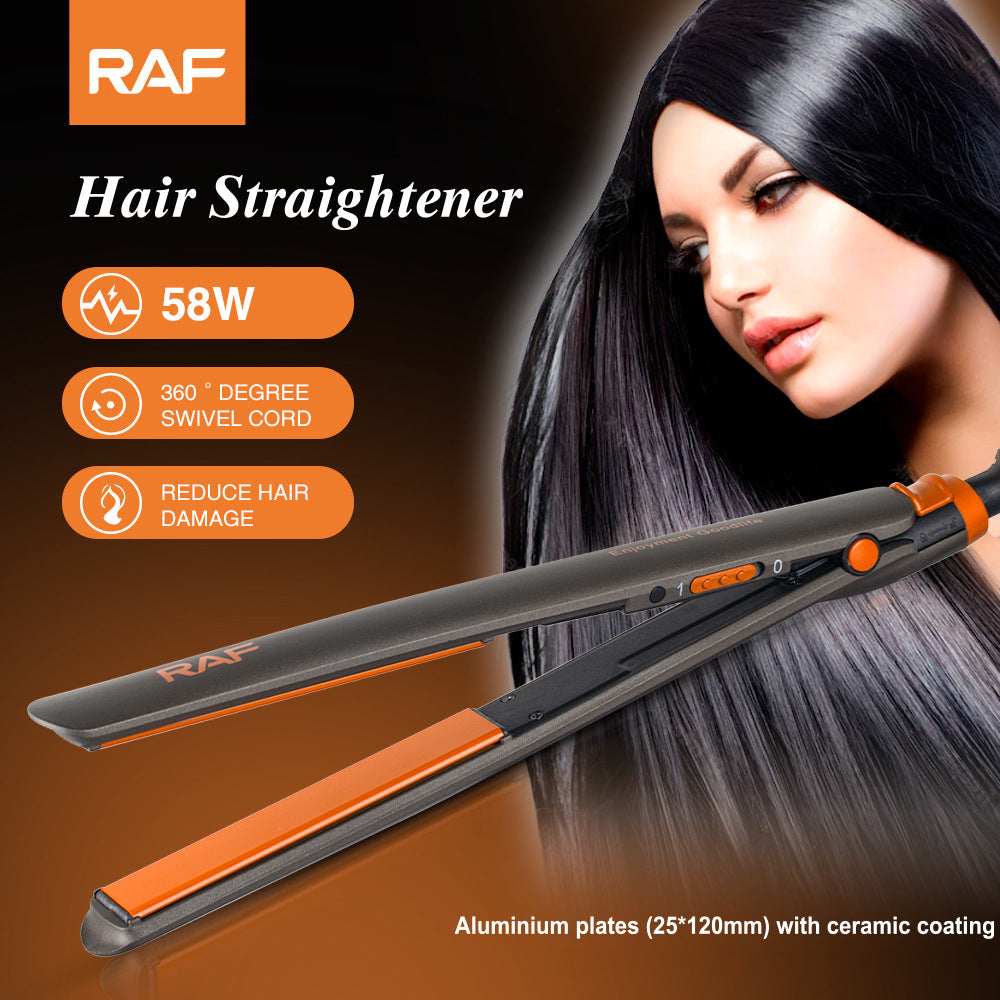 Hair Straightening Iron Portable Hair Curler for Dormitory and Home Use, Fluffy and Easy to Carry, Multifunctional Curling Iron