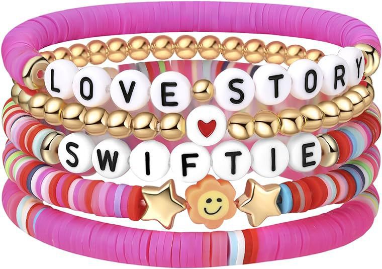 Taylor Music Jewelry Bracelet for Women Versatile High-End Bohemian Accessories SWIFTIE Alphabet Soft Clay Bracelet