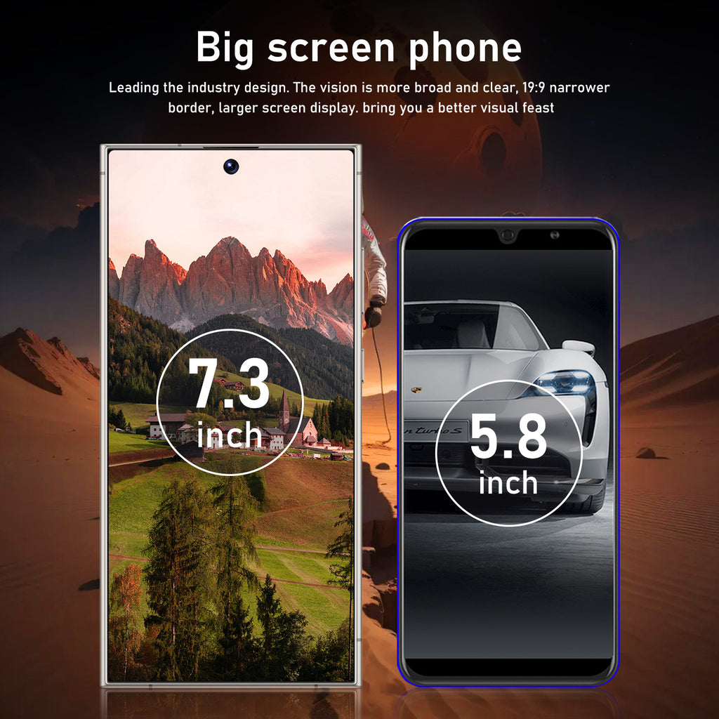 Exclusive Supply C25 Ultra Smartphone7.3Large Screen4+128Android Phone Source Factory AliExpress