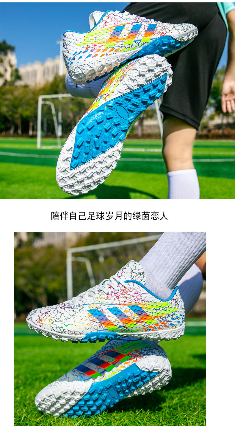 New professional football shoes for men and women AG Spike TF Broken Nail Youth Student Grassland Competition Training Shoes
