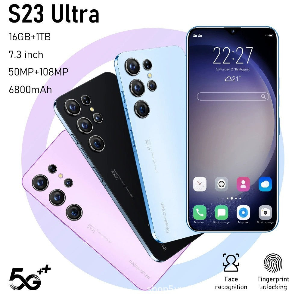 2025New Product S23Ultra+Hot-Selling Mobile Phone4+64G In-stock inventory7.3High Definition Large Screen Wholesale