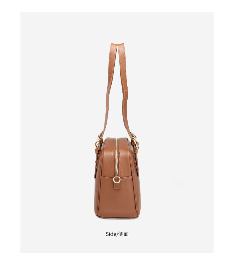 European and American Fashion Women's Bag Large Capacity Handheld Small Square Bag Simple Shoulder Underarm Bag Women's Niche Versatile Crossbody Bag