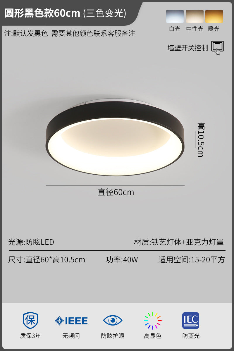 2025New Year's New Internet Celebrity Lighting Collection Master Bedroom Ceiling Light Simple Modern Nordic Style Room led bedroom lamp