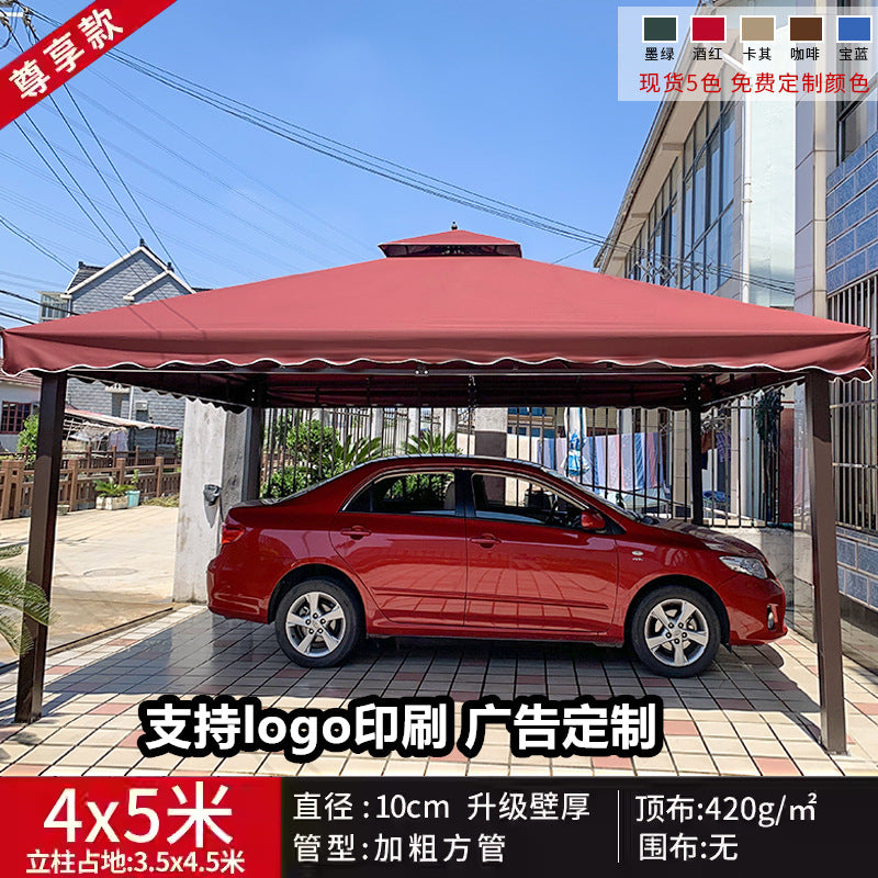Outdoor Sunshade Canopy Rain Shelter Courtyard Garden Villa Four-legged Pavilion Advertising Event Large Roman Tent Umbrella Wholesale