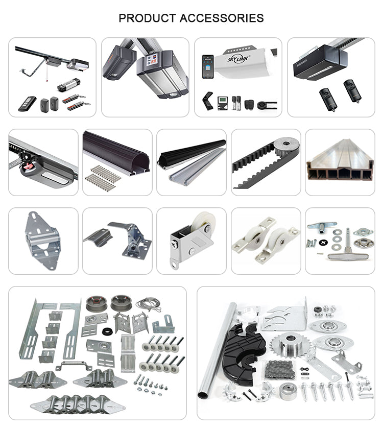 Modern Industrial Overhead Garage Door Motor Automatic Aluminum Glass Garage Door for Homes