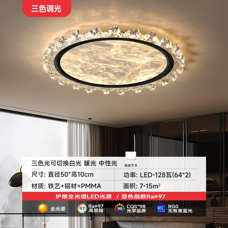 Italian Style High Brightness Full Spectrum Eye Protection Design Sense High-end Light Luxury Master Bedroom Creative Cloud Ceiling Light
