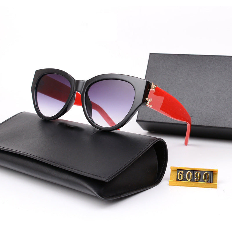 Park Caiying ROSE Same Style Sunglasses Versatile Fashionable Trendy Personality Street Style Sunglasses Wholesale6090