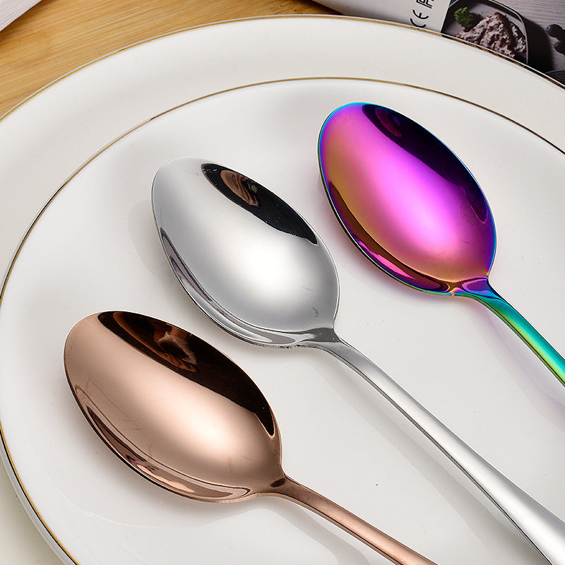 1010241 Piece Western Dessert High Aesthetic gold Steak Knife Fork Spoon Stainless Steel Cutlery Set