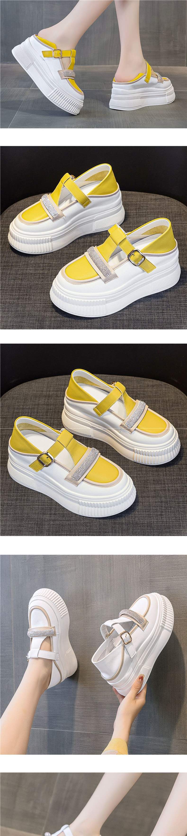 Women's Platform Sandals2025New Spring and Autumn Fairy Style Rhinestone Versatile Roman Shoes Platform Wedge Strap Sandals